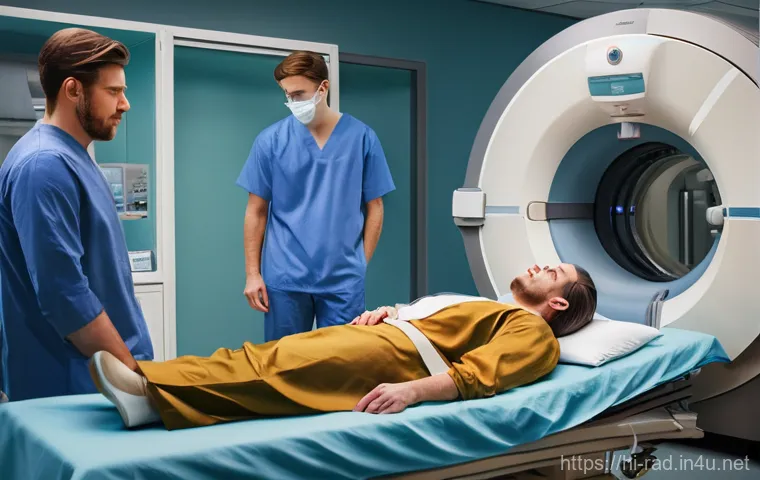 MRI 검사 후기 모음 - Here are three image prompts in English, keeping all the essential guidelines in mind: